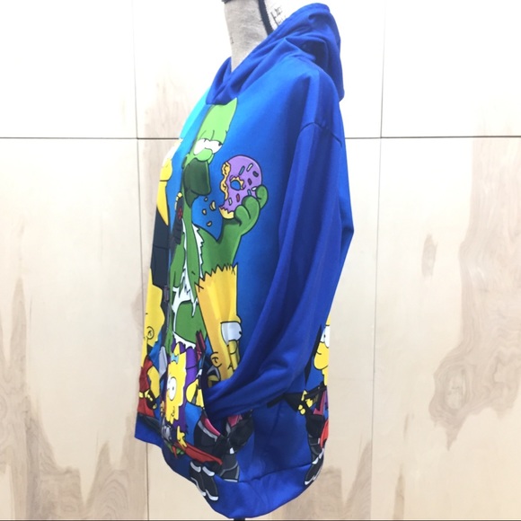 NWOT The Simpsons as Avengers Pullover Hoodie - Picture 2 of 10